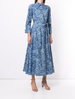 Thumbnail for your product : Carolina Herrera Floral Flared Shirt Dress
