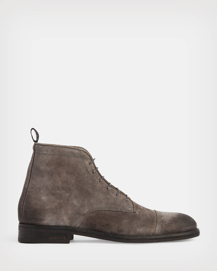 AllSaints Tobias Leather Boots | Size 8 | Black - ShopStyle