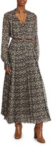 Thumbnail for your product : Victoria Beckham Printed Silk Belted Shirtdress