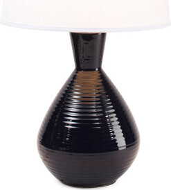 TJMAXX 31In Ash Ceramic Table Lamp With Linen Shade - ShopStyle