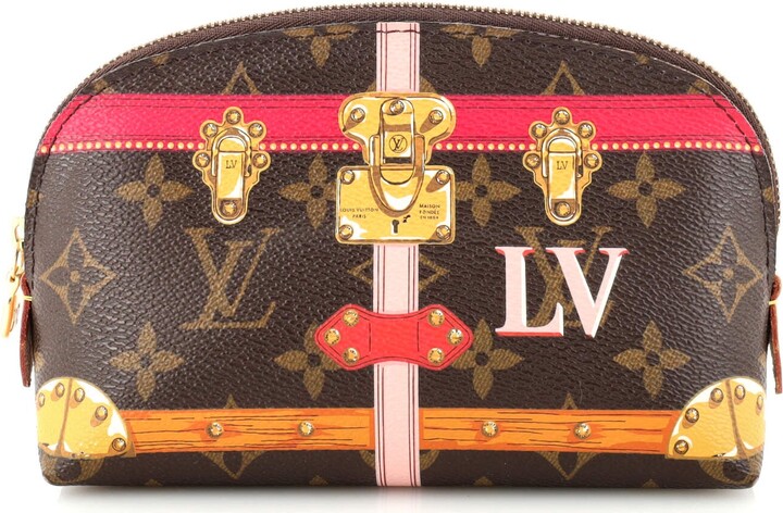 tas pouch Louis Vuitton Monogram Summer Trunks Cosmetic Pouch PM