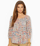Thumbnail for your product : Lauren Ralph Lauren Patchwork Floral Cotton Shirt