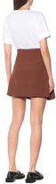 Thumbnail for your product : Plan C Box-pleated high-rise miniskirt