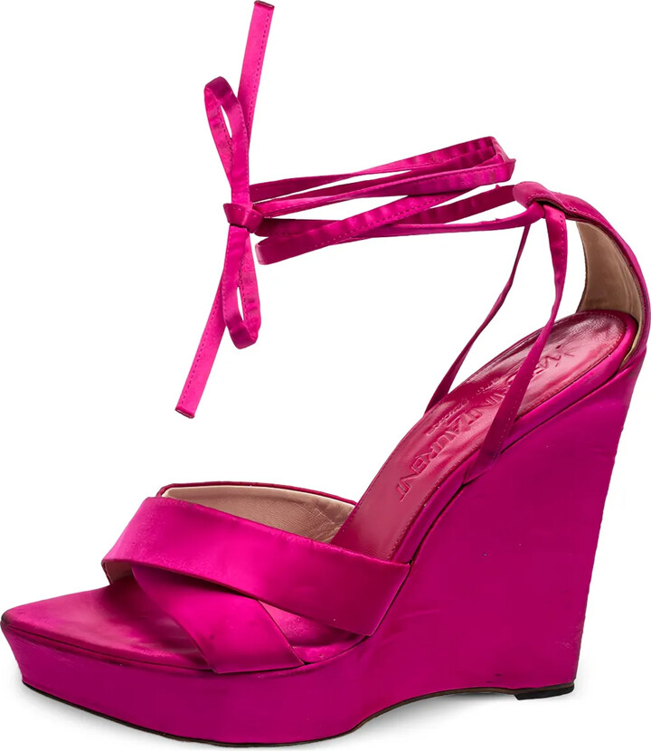 Saint Laurent Pre-Owned 120mm Satin Sandals