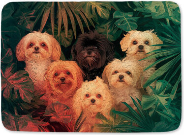 Dogs Bath Mat Pets Bathroom Decor Bohemian