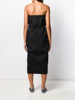 Thumbnail for your product : Maison Margiela Strapless Draped Midi Dress