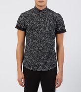 Thumbnail for your product : New Look Black Short Sleeve Splatter Print Shirt