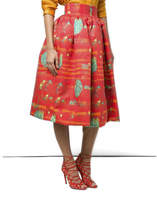 Thumbnail for your product : Stella Jean Printed Circle Midi Skirt - Size IT42