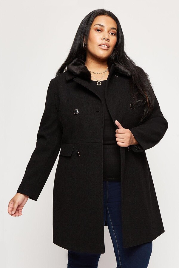 black coat with collar