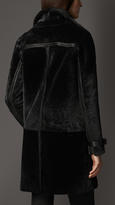 Thumbnail for your product : Burberry Leather Detail Shearling Coat
