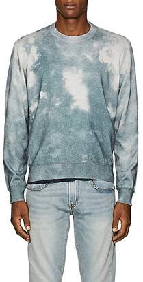 ATM Anthony Thomas Melillo Men's Tie-Dyed Cotton-Cashmere Sweater - Blue