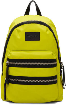 Marc Jacobs Yellow Nylon Biker Backpack
