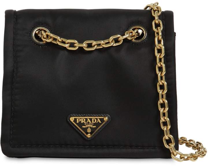 Prada NYLON SHOULDER BAG W/CHAIN ShopStyle