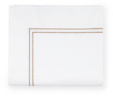 Thumbnail for your product : SFERRA Grande Hotel Flat Sheet - White/Taupe Full/queen