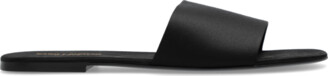 サンダル・ミュール Saint Laurent Black satin Carlyle slippers Saint Laurent Men's Carlyle Slide Sandals in Satin Crepe