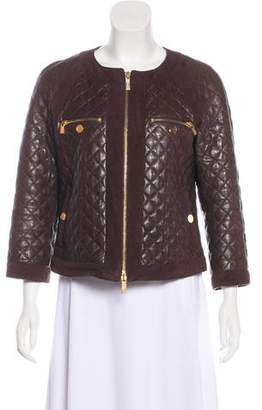 Tory Burch Leather Quilted Jacket