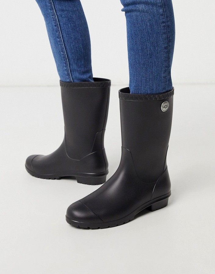 UGG Sienna wellies in black - ShopStyle Boots