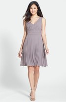Thumbnail for your product : Donna Morgan 'Greta' Pleat Chiffon Dress