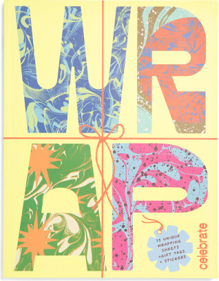 TJMAXX Wrap Celebrate Gift Wrapping Paper Book With Gift Tags