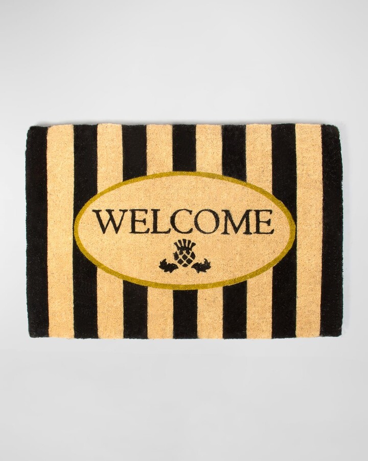 Mackenzie Childs Awning Stripe Welcome Mat