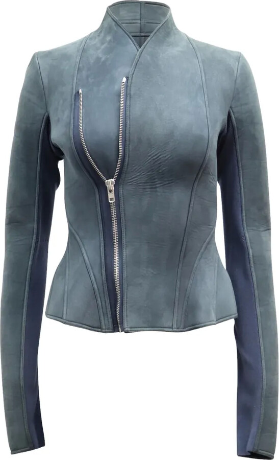 Rick Owens Vintage Campala panelled suede jacket