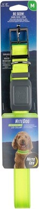 Nite Ize Dog Rechargeable LED Dog Collar - M - Lime/Green