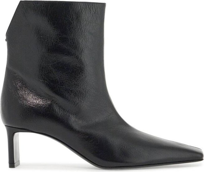 KHAITE Squared Toe Ankle Boots
