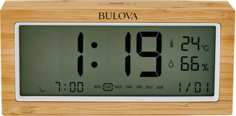 Bulova B1375 Brookside LCD Alarm Clock
