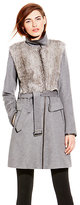 Thumbnail for your product : Vince Camuto Funnel Neck Rabbit Fur Coat