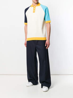 Sunnei colour-block polo shirt