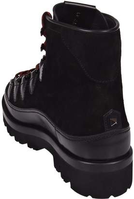 Valentino Hardwork Leather Hiking Boots