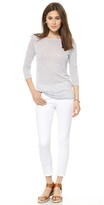 Thumbnail for your product : Three Dots 3/4 Sleeve Boat Neck Top