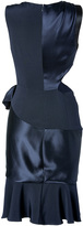 Thumbnail for your product : Prabal Gurung Silk Dress in Navy/Black