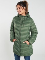Thumbnail for your product : Trespass Rianna Long Padded Jacket - Basil Green