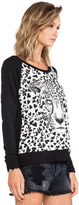 Thumbnail for your product : Lauren Moshi Gweny Heart Leopard Head Sweatshirt