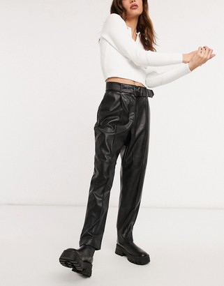 leather trousers size 4