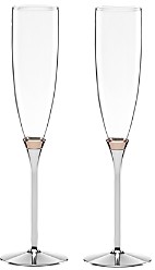 Kate Spade Rosy Glow Toasting Flute, Set of 2