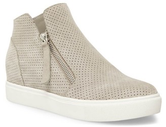 steve madden gray wedge sneaker