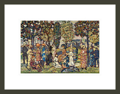 1000Museums Autumn Festival by Maurice Brazil Prendergast -Framed Giclee Print