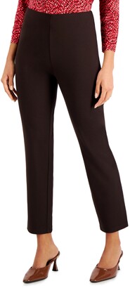 JM Collection Petite Cropped Ponte Pants, Created for Macy's
