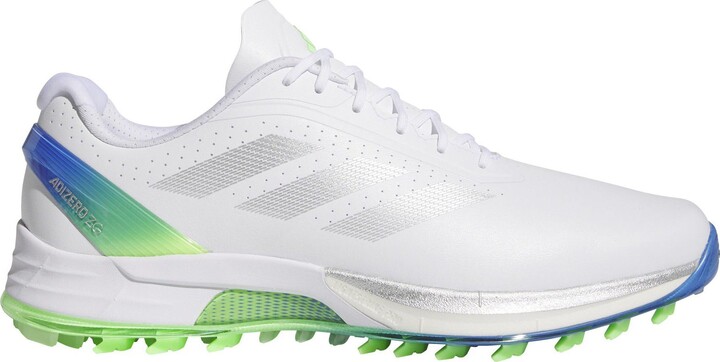 adidas Men's Adizero ZG Spikeless Golf Shoes, Size 8, White/Navy/Metallic