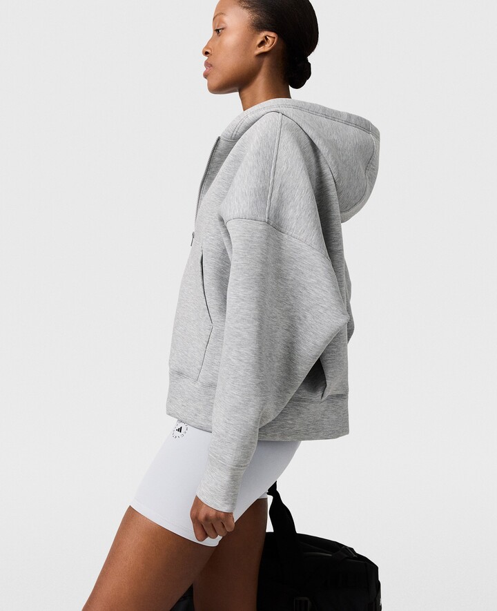Stella McCartney - Logo Scuba Hoodie, Woman, Gray, Size: L