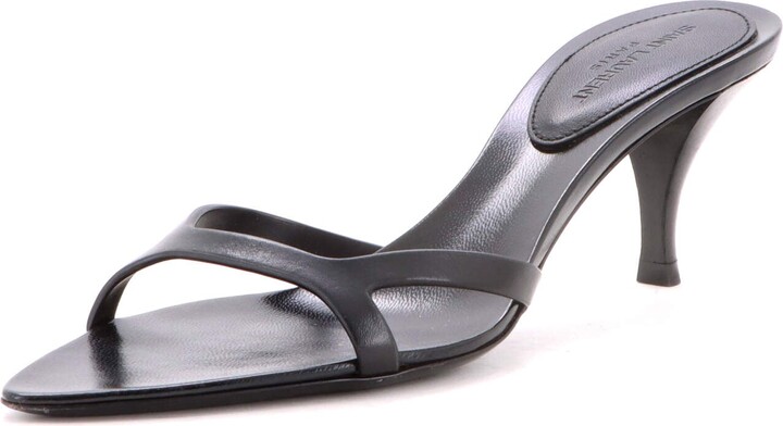 Saint Laurent Women's Carla Heeled Sandals Leather