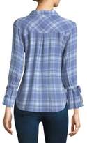 Thumbnail for your product : Rails Astrid Tie Sleeve Plaid Shirt