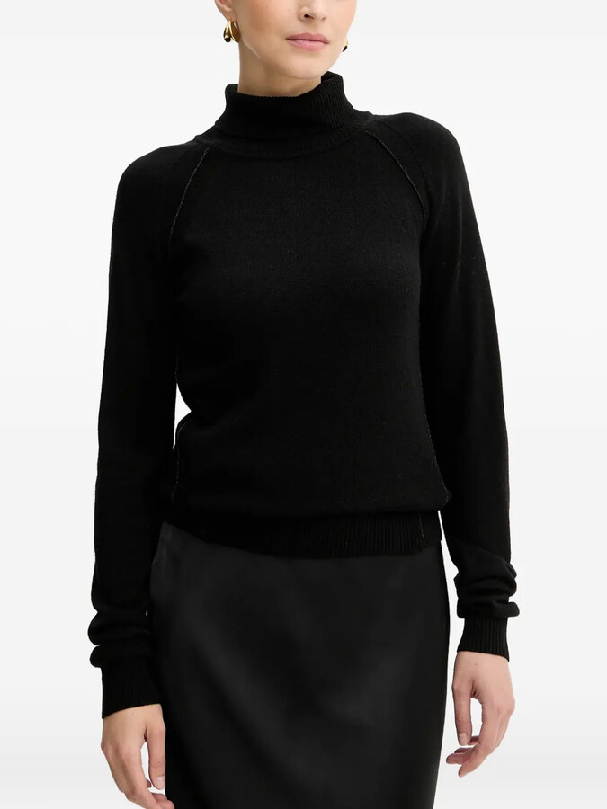 Silvian Heach Roll-Neck Logo Sweater