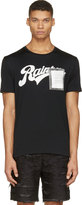 Thumbnail for your product : Miharayasuhiro Black Rainbow Printed & Patched T-Shirt