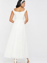 Thumbnail for your product : Monsoon Emmeline Bridal Bardot Embellished Maxi Dress - Ivory
