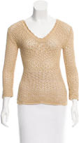 Thumbnail for your product : Dolce & Gabbana Open Knit Long Sleeve Top
