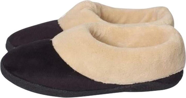 Stay Warm Apparel Memory Foam Heated Slipper With Rechargeable Battery – L/XL – Tan