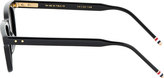 Thumbnail for your product : Thom Browne Black TB-402 Sunglasses